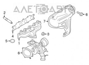Коллектор выпускной Ford Escape MK3 13- 1.6T
