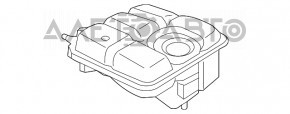 Расширительный бачок охлаждения Ford Focus mk3 11-18 1.0T, 2.0 без крышки