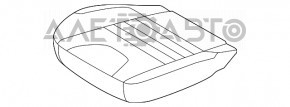 Водительское сидение Ford Escape MK3 13-19 без airbag, электро, тряпка, черно-сер, под чистку, не работает моторчик вперед и назад