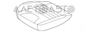 Пассажирское сидение Ford Escape MK3 13-19 без airbag, тряпка черн