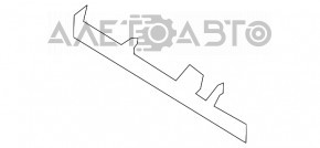 Кріплення переднього бампера на крило ліве Ford Escape MK3 13-16 дорест,надлом направляйки