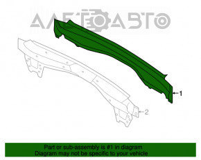 Задняя панель Ford Escape MK3 13-19 2 части зеленый