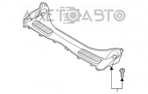 Решітка двірників пластик Ford Escape MK3 13- тріщини в ущільнювачі