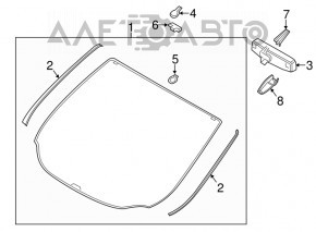 Лобовое стекло Ford Escape MK3 13-16 дорест, AP Tech, песок, воздух по кромке