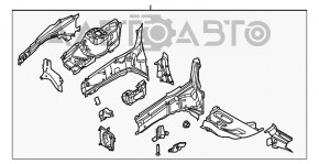 Четверть передняя правая Ford Focus mk3 11-18 серебро