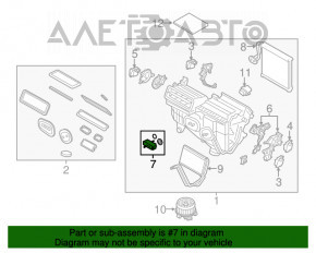 Клапан пічки кондиціонера Ford Fusion mk5 13-20