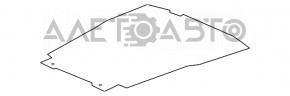 Пол багажника Honda Accord 13-17 сірий