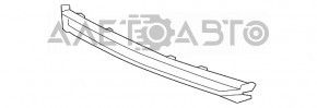 Нижний молдинг переднего бампера Honda Accord 13-15 дорест хром, трещина в хроме