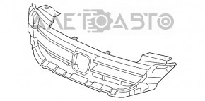 Решетка радиатора grill Honda Accord 13-15 в сборе,трещины, надломы, обрывы