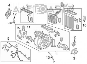 Актуатор моторчик привод печі кондиціонер Honda Accord 18-22