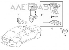 Ключ smart Honda Accord 18-22 затерт
