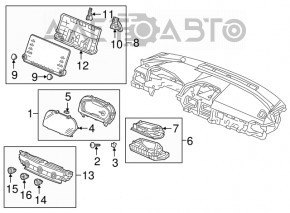 Щиток приборов Honda Accord 18-22 тип 1, 2 фишки