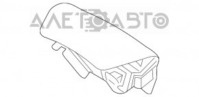 Подушка безопасности airbag в руль водительская Hyundai Sonata 11-15 ржавый пиропотрон, вмятина на эмблеме