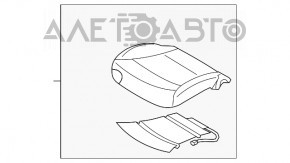 Пассажирское сидение Hyundai Sonata 11-15 без airbag, механическое, тряпка беж, под химчистку, мелкие дефекты на ткани