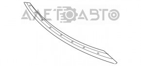 Нижняя решетка переднего бампера Hyundai Sonata 11-15 дефект решетки