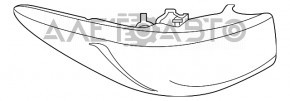Ліхтар зовнішній крило лівий Infiniti QX30 17- тріщина на склі