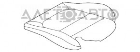 Пассажирское сидение Mazda 6 13-15 с airbag, кожа беж, мех