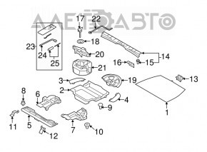 Накладка проема багажника Subaru Forester 14-18 SJ трещина, царапины