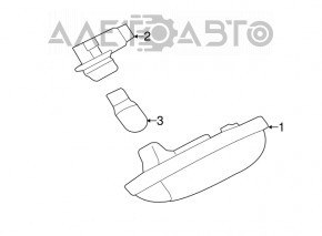 Подсветка номера двери багажника правая Subaru Outback 15-19