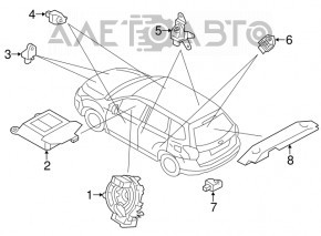 Датчик подушки безпеки передній прав Subaru Forester 14-18 SJ