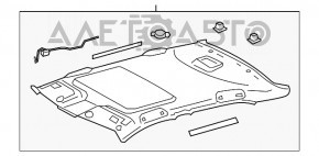 Обшивка стелі Toyota Camry v40 10-11 сіра, під люк