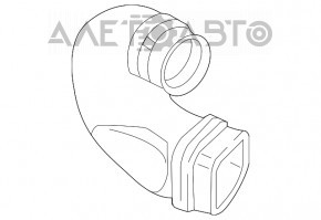 Воздуховод воздухоприемник-фильтр VW Passat b8 16-19 USA 1.8T, 2.0T новый OEM оригинал