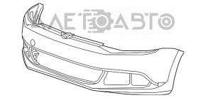 Бампер передній голий VW Jetta 11-14 USA білий, тріщини притиснута губа