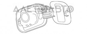 Корпус лючка бензобака VW Jetta 11-18 USA