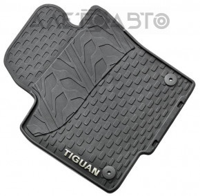 Комплект килимків салону VW Tiguan 09-17 гумові чорний