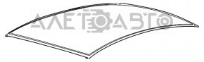 Крыша металл Ford Focus mk3 11-18 4d без люка, отпилена, мелкие вмятины