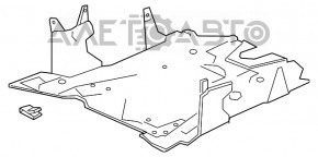 Защита двигателя Honda Civic X FC 16-21 2.0 надломы, треснут