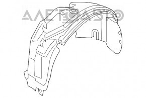 Підкрилок передній правий Lincoln MKZ 13-16, тріщина немає шматка