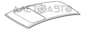 Крыша металл Toyota Camry v70 18- без люка, на кузове, тычки
