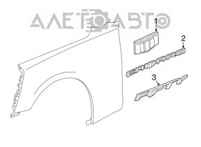 Емблема крила перед прав Chevrolet Camaro 16-