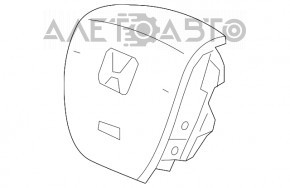 Подушка безопасности airbag в руль водительская Honda Accord 13-17 черная