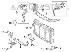 Планка крепления телевизора нижняя Mazda CX-5 13-16 пластик новый OEM оригинал