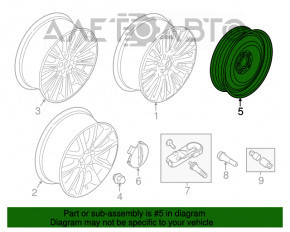 Запасне колесо докатка Ford Escape MK3 13-R17 165/80