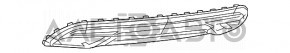 Накладка заднего бампера Chrysler 200 15-17 под 1 трубу структура затерта, слом креп