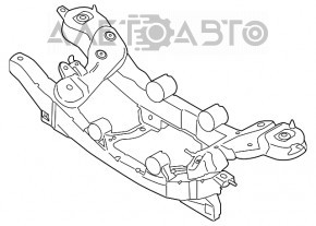 Подрамник задний Ford Escape MK3 13-19 AWD примято ухо, порваны сайленты