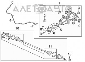 Задній диференціал редуктор Ford Escape MK3 13-16 дорест 1.6t