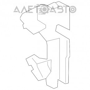Дефлектор радиатора правый Ford Mustang mk6 15-17 5.0, 2.3T, 3.7