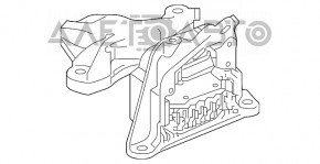 Подушка двигуна ліва Honda Accord 18-22 1.5T дефект корпусу