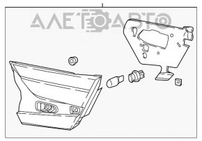 Фонарь внутренний крышка багажника правый Honda Accord 18-22 царапины, трещина