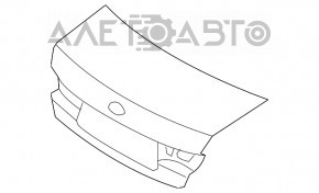 Крышка багажника Hyundai Sonata 11-15 графит P3 тычки