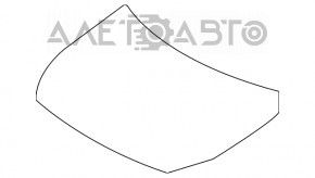 Капот голый Infiniti QX30 17- белый QAB, алюминий