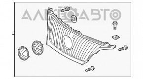 Решетка радиатора grill Lexus RX350 10-12 дорест, в сборе новый неоригинал