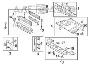 Защита переднего бампера Lincoln MKZ 13-16