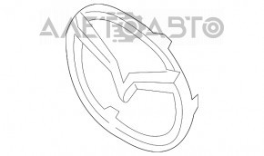 Эмблема решетки радиатора Mazda 6 13-17 под радар круиз