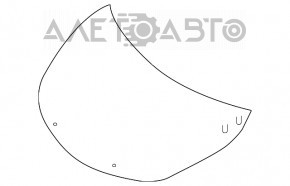 Капот голий Nissan Altima 13-15 дорест графіт KAD, здулася фарба з внутрішній сторони