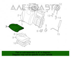 Сидіння водія Subaru Forester 14-18 SJ без airbag, ганчірка сіра
